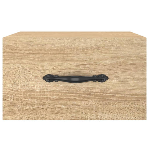 vidaXL Wall-mounted Bedside Cabinet Sonoma Oak 35x35x20 cm