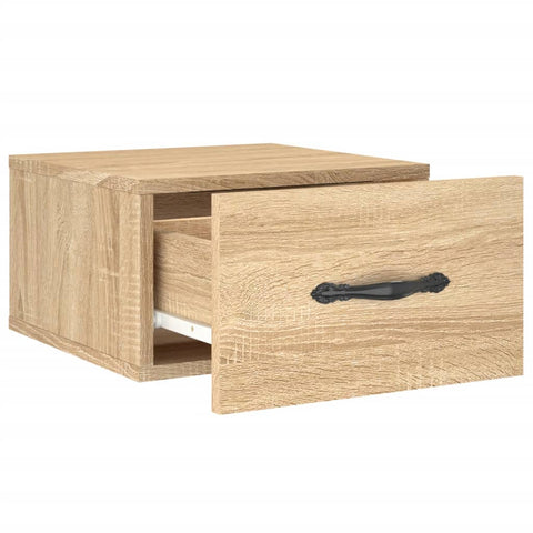 vidaXL Wall-mounted Bedside Cabinet Sonoma Oak 35x35x20 cm