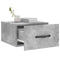 vidaXL Wall-mounted Bedside Cabinet Concrete Grey 35x35x20 cm