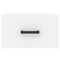 vidaXL Wall-mounted Bedside Cabinet White 35x35x20 cm