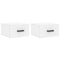vidaXL Wall-mounted Bedside Cabinets 2 pcs White 35x35x20 cm