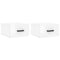 vidaXL Wall-mounted Bedside Cabinets 2 pcs High Gloss White 35x35x20 cm
