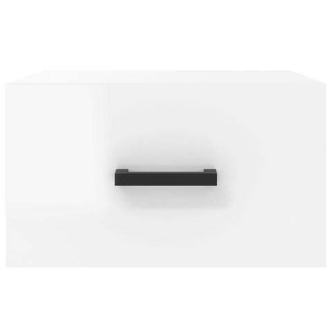 vidaXL Wall-mounted Bedside Cabinets 2 pcs High Gloss White 35x35x20 cm