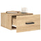 vidaXL Wall-mounted Bedside Cabinet Sonoma Oak 35x35x20 cm
