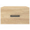 vidaXL Wall-mounted Bedside Cabinet Sonoma Oak 35x35x20 cm