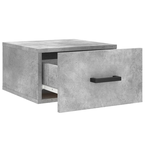 vidaXL Wall-mounted Bedside Cabinet Concrete Grey 35x35x20 cm