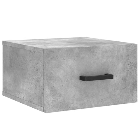 vidaXL Wall-mounted Bedside Cabinets 2 pcs Concrete Grey 35x35x20 cm