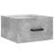 vidaXL Wall-mounted Bedside Cabinets 2 pcs Concrete Grey 35x35x20 cm