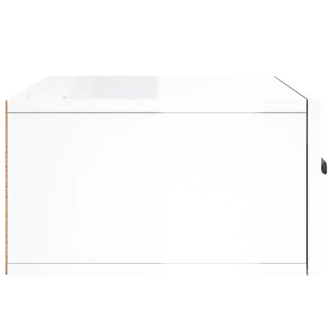 vidaXL Wall-mounted Bedside Cabinets 2 pcs High Gloss White 35x35x20 cm