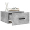 vidaXL Wall-mounted Bedside Cabinets 2 pcs Concrete Grey 35x35x20 cm