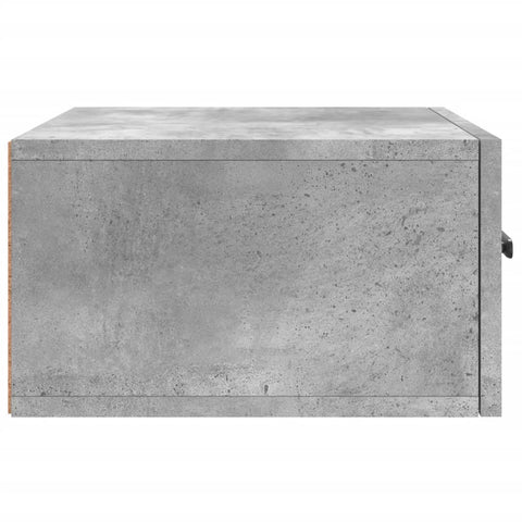 vidaXL Wall-mounted Bedside Cabinets 2 pcs Concrete Grey 35x35x20 cm
