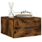 vidaXL Wall-mounted Bedside Cabinet Smoked Oak 35x35x20 cm