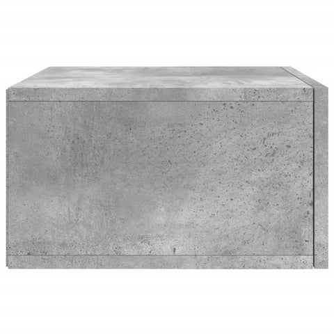 vidaXL Wall-mounted Bedside Cabinet Concrete Grey 35x35x20 cm