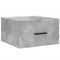 vidaXL Wall-mounted Bedside Cabinets 2 pcs Concrete Grey 35x35x20 cm