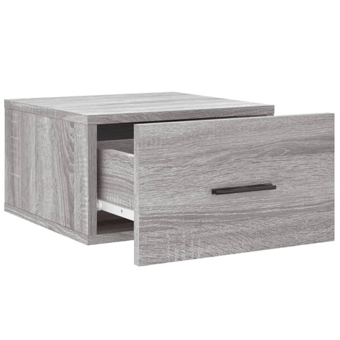 vidaXL Wall-mounted Bedside Cabinets 2 pcs Grey Sonoma 35x35x20 cm