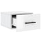 vidaXL Wall-mounted Bedside Cabinets 2 pcs High Gloss White 35x35x20 cm