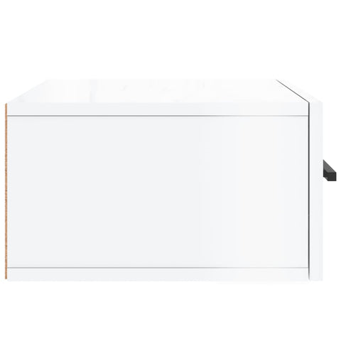 vidaXL Wall-mounted Bedside Cabinets 2 pcs High Gloss White 35x35x20 cm