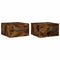 vidaXL Wall-mounted Bedside Cabinets 2 pcs Smoked Oak 35x35x20 cm