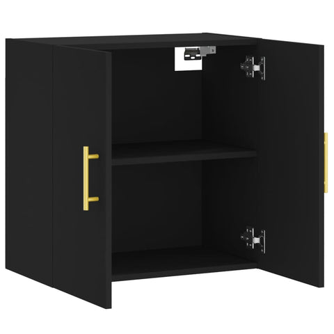 vidaXL Wall Cabinet Black 60x31x60 cm Engineered Wood