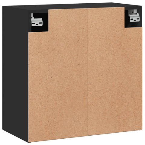 vidaXL Wall Cabinet Black 60x31x60 cm Engineered Wood