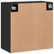 vidaXL Wall Cabinet Black 60x31x60 cm Engineered Wood