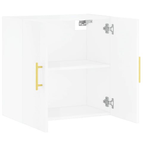 vidaXL Wall Cabinet High Gloss White 60x31x60 cm Engineered Wood