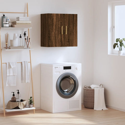 vidaXL Wall Cabinet Brown Oak 60x31x60 cm Engineered Wood