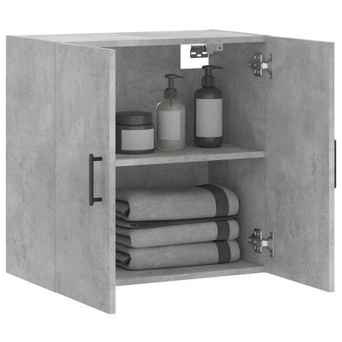 vidaXL Wall Cabinet Concrete Grey 60x31x60 cm Engineered Wood