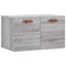 vidaXL Wall Cabinet Grey Sonoma 60x36.5x35 cm Engineered Wood