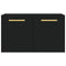 vidaXL Wall Cabinet Black 60x36.5x35 cm Engineered Wood