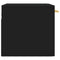 vidaXL Wall Cabinet Black 60x36.5x35 cm Engineered Wood