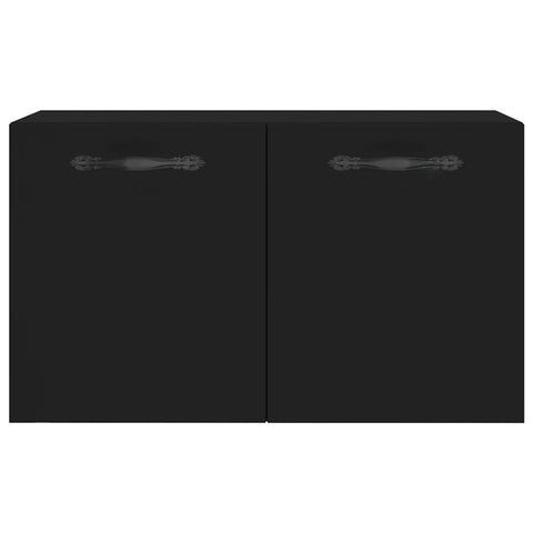 vidaXL Wall Cabinet Black 60x36.5x35 cm Engineered Wood