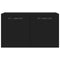 vidaXL Wall Cabinet Black 60x36.5x35 cm Engineered Wood