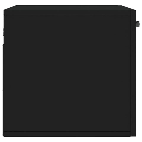 vidaXL Wall Cabinet Black 60x36.5x35 cm Engineered Wood