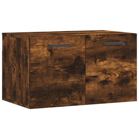 vidaXL Wall Cabinet Smoked Oak 60x36.5x35 cm Engineered Wood