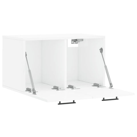 vidaXL Wall Cabinet High Gloss White 60x36.5x35 cm Engineered Wood