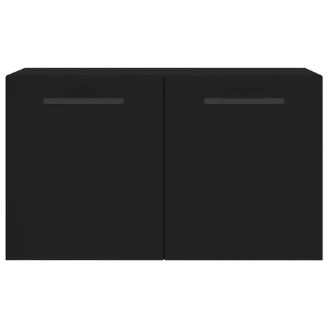 vidaXL Wall Cabinet Black 60x36.5x35 cm Engineered Wood