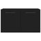 vidaXL Wall Cabinet Black 60x36.5x35 cm Engineered Wood