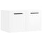 vidaXL Wall Cabinet High Gloss White 60x36.5x35 cm Engineered Wood
