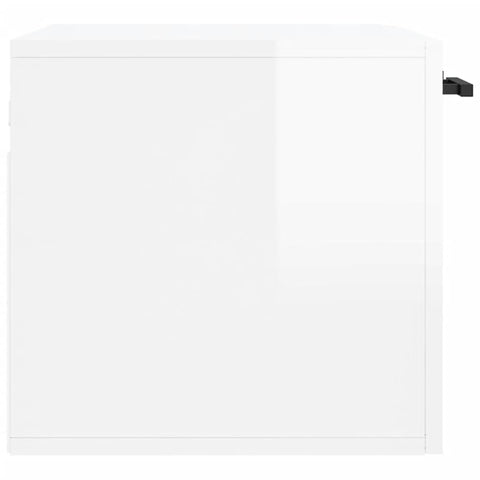 vidaXL Wall Cabinet High Gloss White 60x36.5x35 cm Engineered Wood