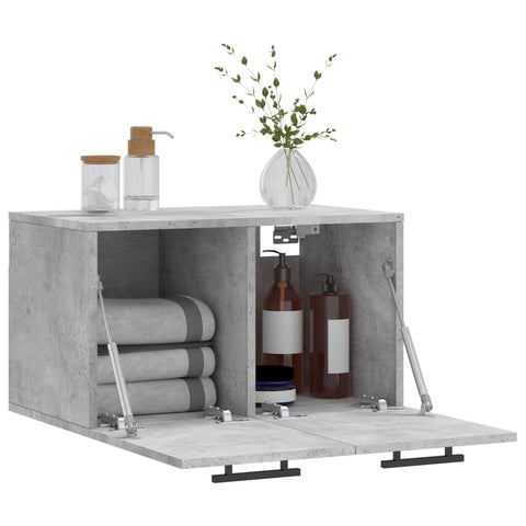 vidaXL Wall Cabinet Concrete Grey 60x36.5x35 cm Engineered Wood