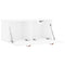 vidaXL Wall Cabinet High Gloss White 80x36.5x35 cm Engineered Wood