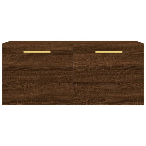vidaXL Wall Cabinet Brown Oak 80x36.5x35 cm Engineered Wood