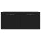 vidaXL Wall Cabinet Black 80x36.5x35 cm Engineered Wood