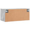 vidaXL Wall Cabinet Concrete Grey 80x36.5x35 cm Engineered Wood
