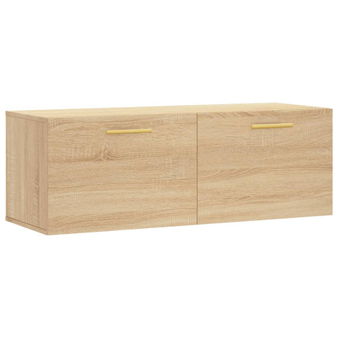 vidaXL Wall Cabinet Sonoma Oak 100x36.5x35 cm Engineered Wood