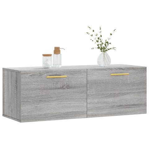 vidaXL Wall Cabinet Grey Sonoma 100x36.5x35 cm Engineered Wood