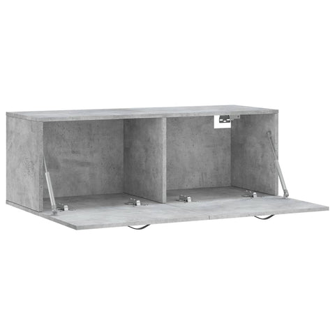 vidaXL Wall Cabinet Concrete Grey 100x36.5x35 cm Engineered Wood