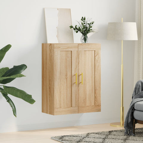 vidaXL Wall Mounted Cabinet Sonoma Oak 69.5x34x90 cm Engineered Wood