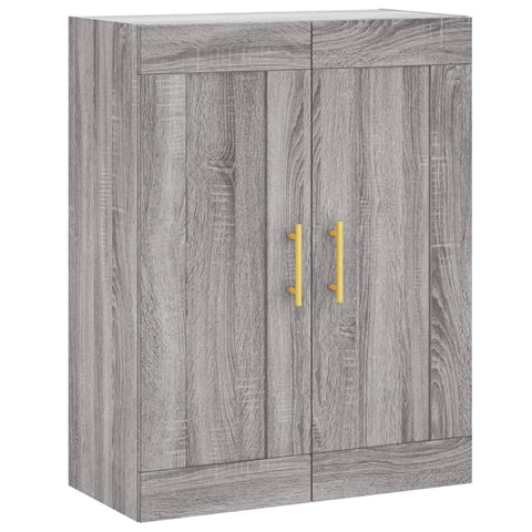 vidaXL Wall Mounted Cabinet Grey Sonoma 69.5x34x90 cm Engineered Wood